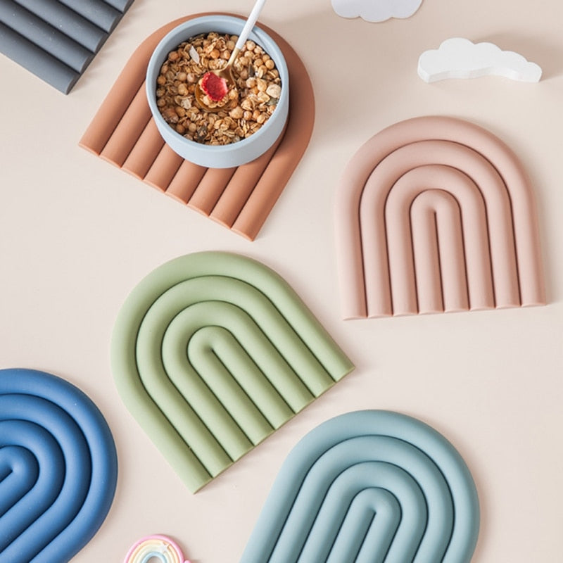 Rainbow Silicone Coaster