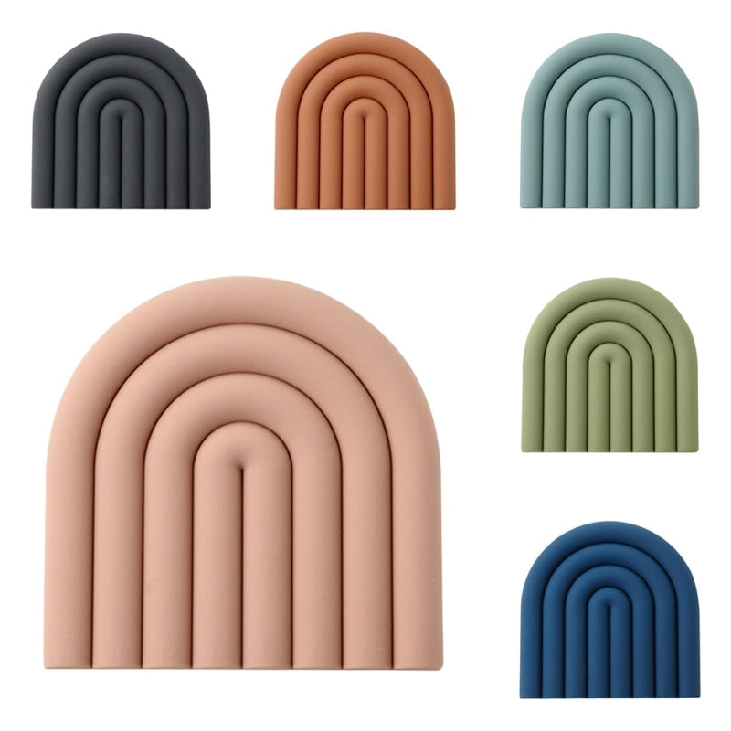 Rainbow Silicone Coaster