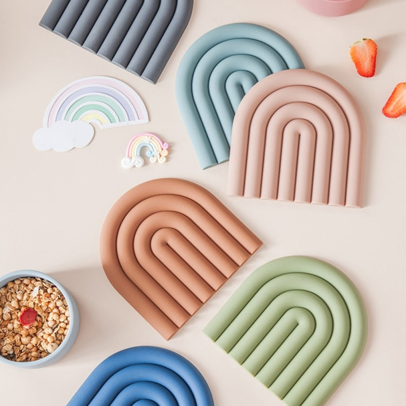 Rainbow Silicone Coaster