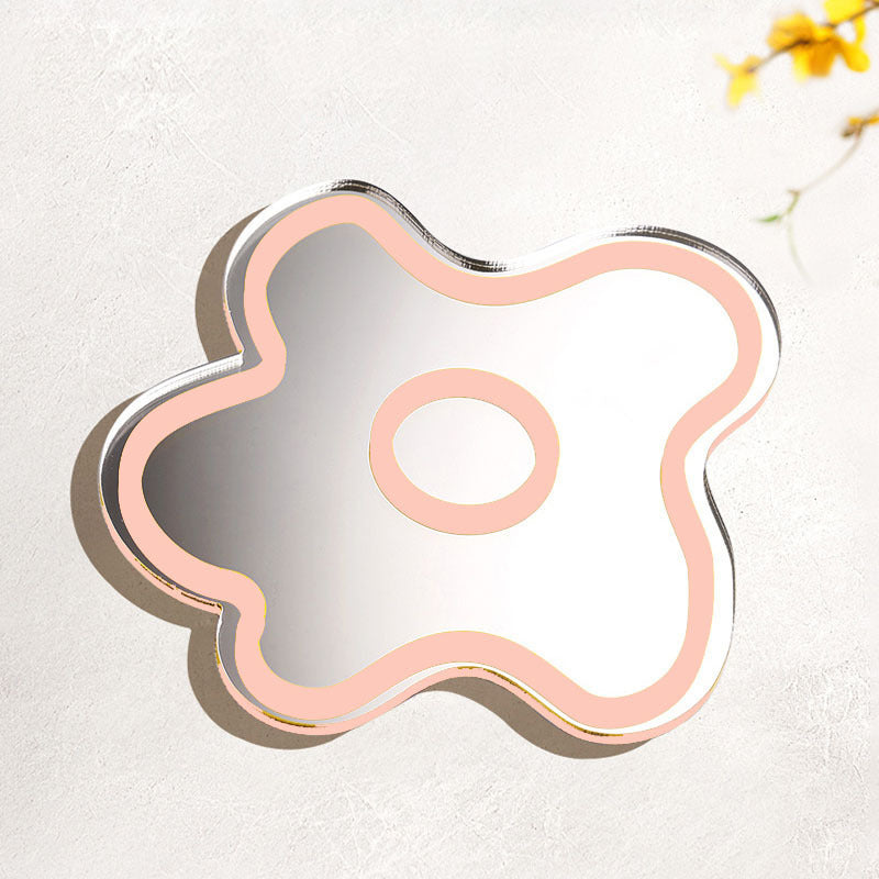 Floral mirror coasters