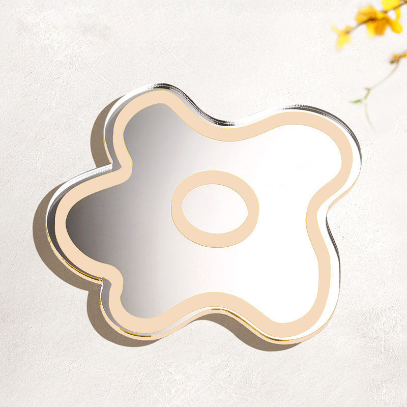Floral mirror coasters