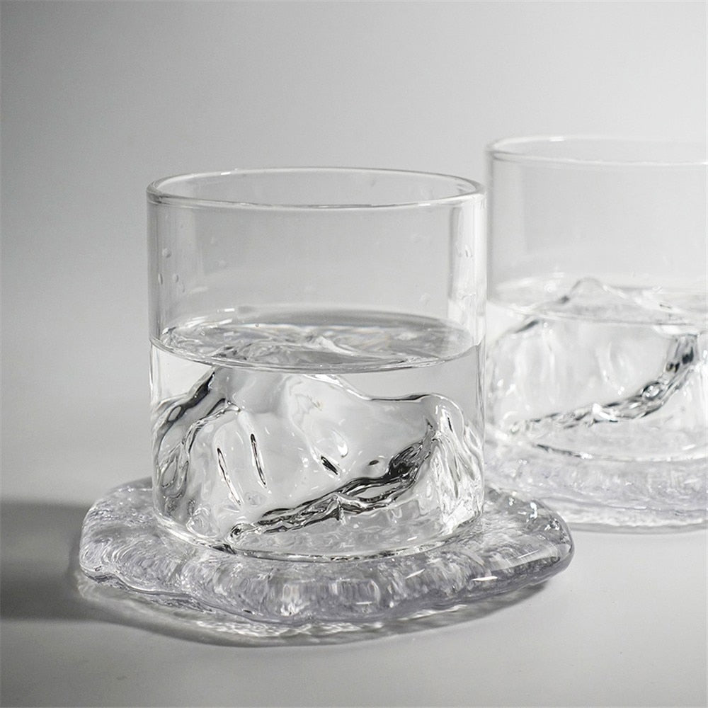 Iceberg Glass and Coasters