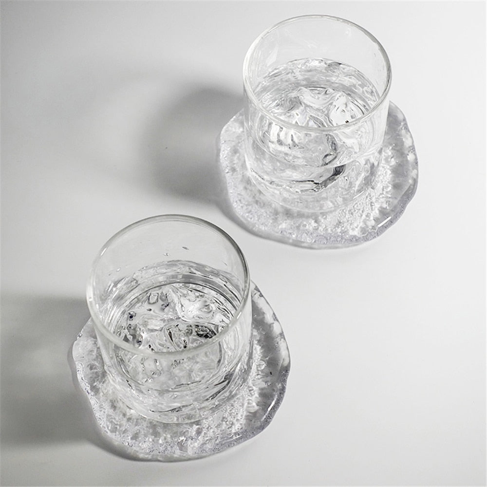 Iceberg Glass and Coasters