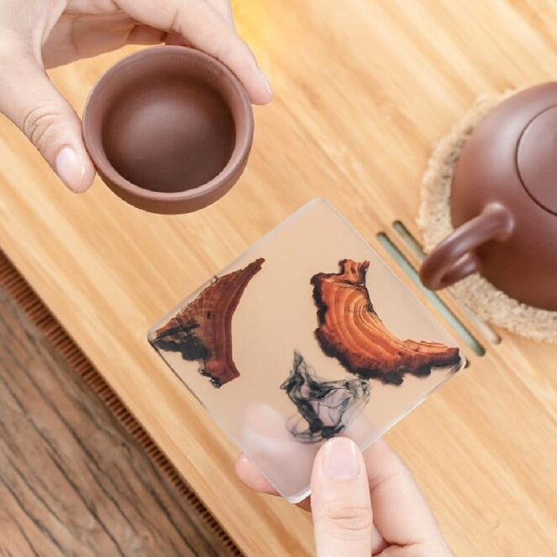 Natural Wood & Resin Coasters