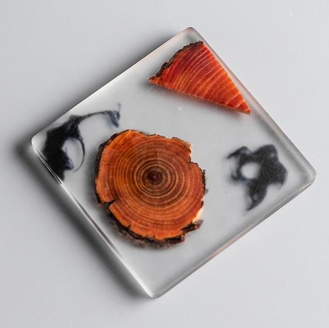 Natural Wood & Resin Coasters