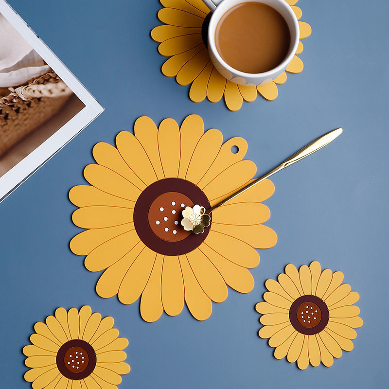 Sunflower shape Coffee Coaster