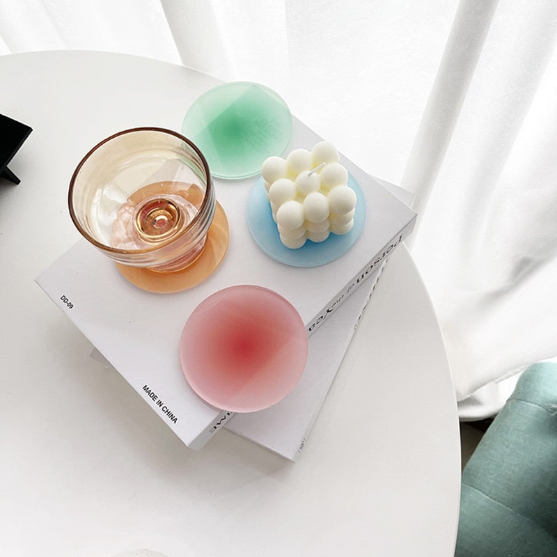 Frosted Acrylic Sunset Coasters